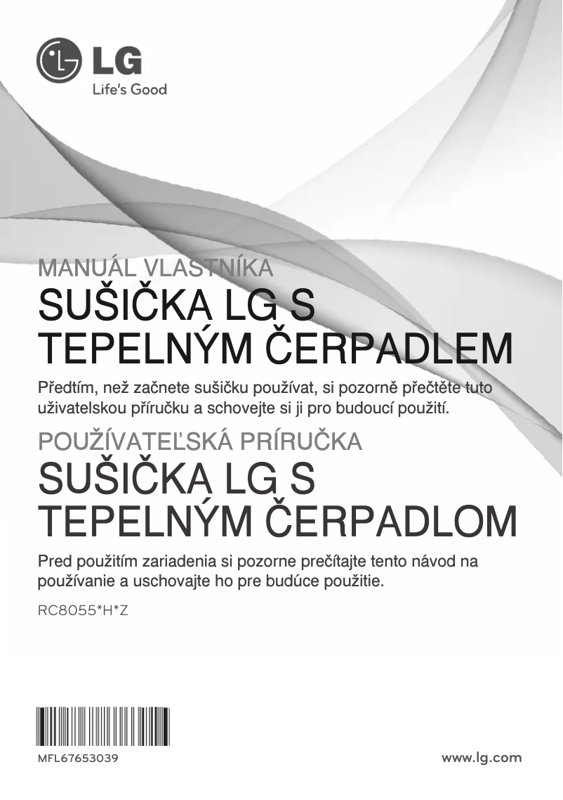 Image de la première page du manuel de l'appareil RC8055AH1Z