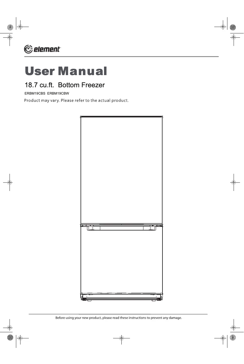 Page 1 de la notice Manuel utilisateur Element ERBM19CBS