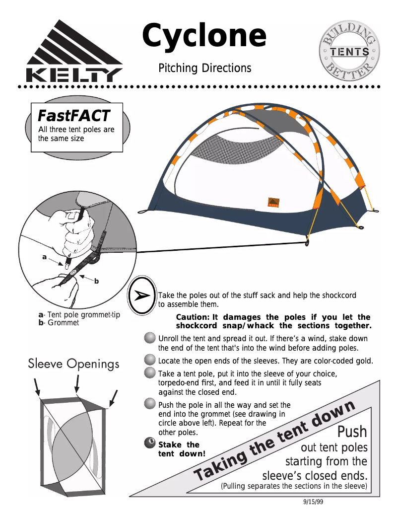 Page n°1 - Manuel utilisateur Kelty Cyclone 2