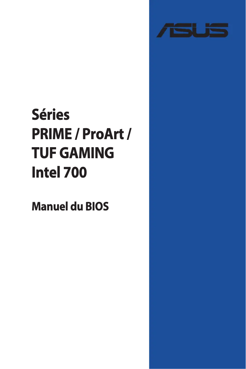 Page n°1 - Manuel utilisateur Asus TUF Gaming B760M-Plus D4