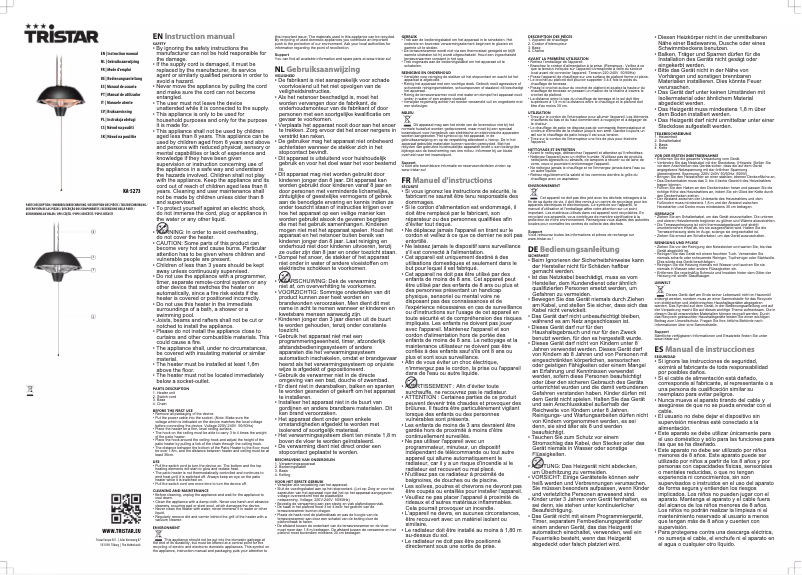 Image de la première page du manuel de l'appareil KA-5273