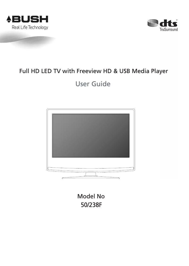 Page 1 de la notice Manuel utilisateur Bush 50/238F