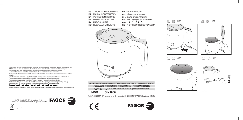 Página 1 del manual Manual de usuario Fagor CL-1000