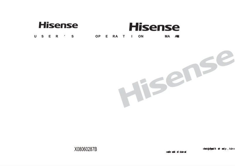 Image de la première page du manuel de l'appareil HWFM8012S