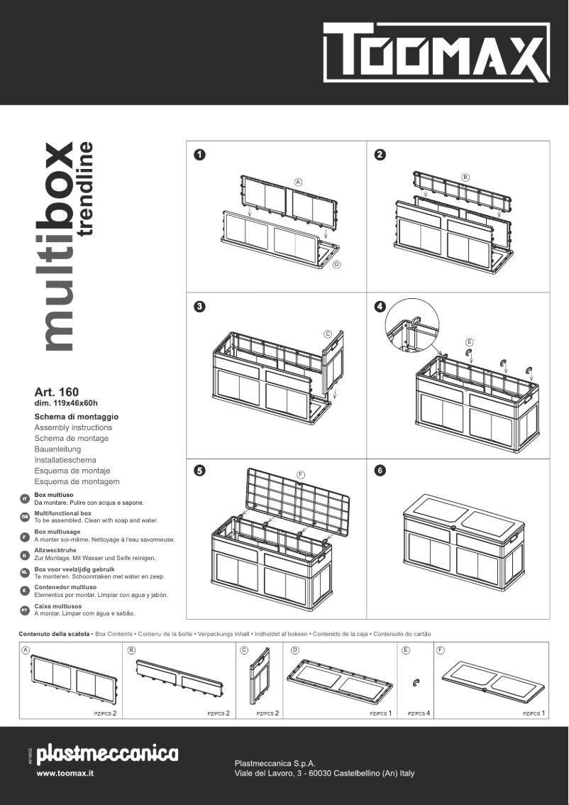 Image de la première page du manuel de l'appareil ART.160