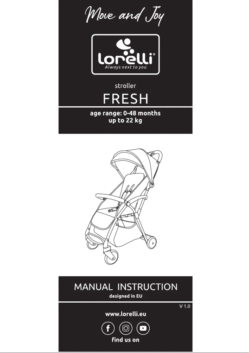 Page 1 de la notice Manuel utilisateur Lorelli Fresh