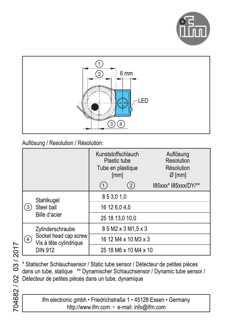 Image de la première page du manuel de l'appareil I85002