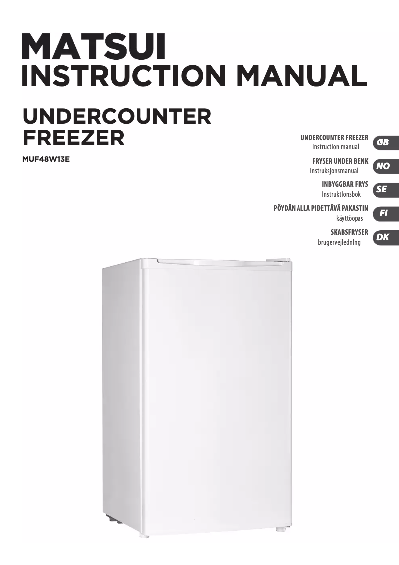 Página 1 del manual Manual de usuario Matsui MUF48W13E