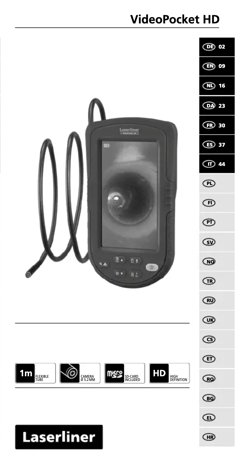 Image de la première page du manuel de l'appareil VideoPocket HD