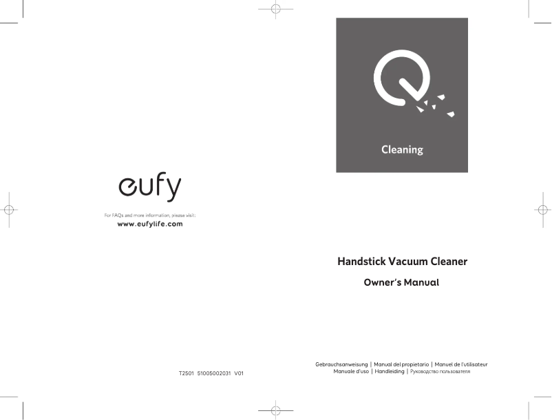 Page 1 de la notice Manuel utilisateur Eufy HomeVac S11 Go