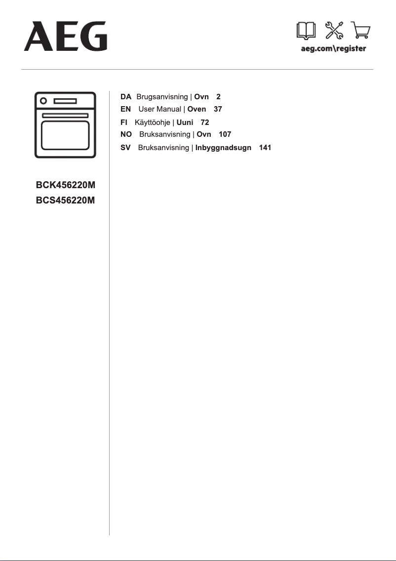 Image de la première page du manuel de l'appareil BCS456220M