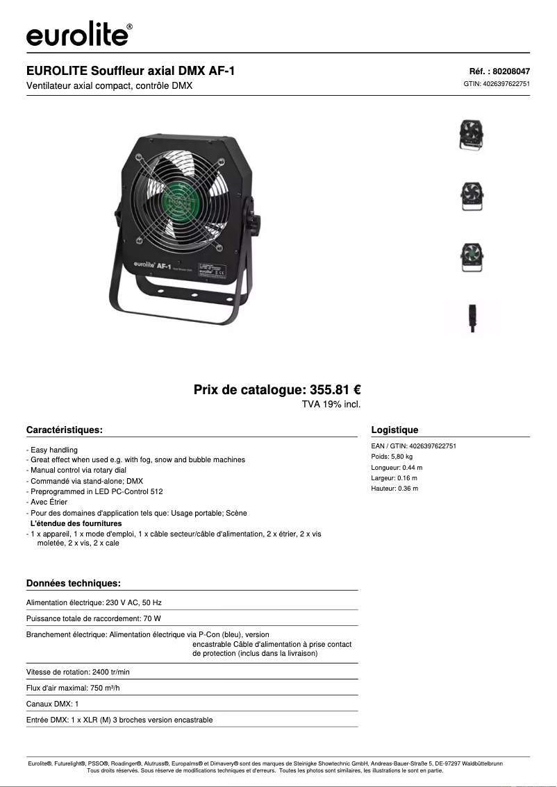 Image de la première page du manuel de l'appareil AF-1