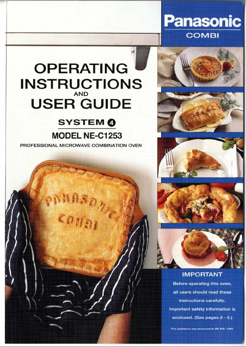 Page n°1 - Manuel utilisateur Panasonic NE-C1253