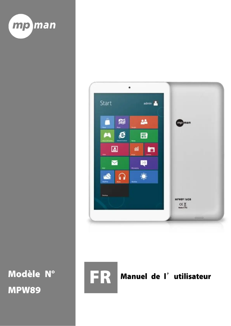 Image de la première page du manuel de l'appareil MPW89