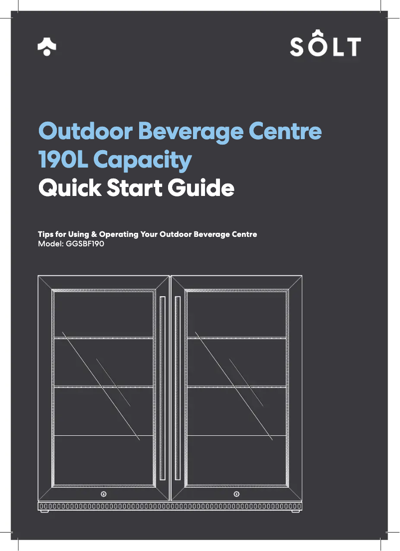 Page 1 de la notice Guide de démarrage rapide Sôlt GGSBF190