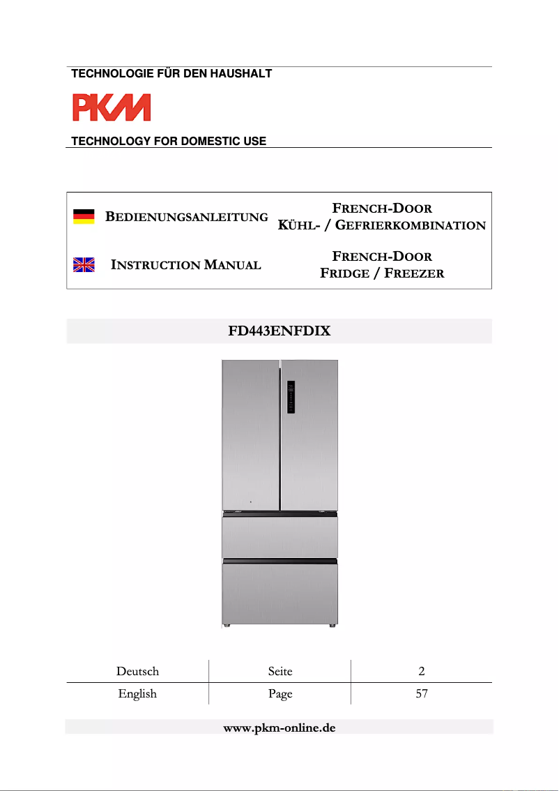 Image de la première page du manuel de l'appareil FD443ENFDIX