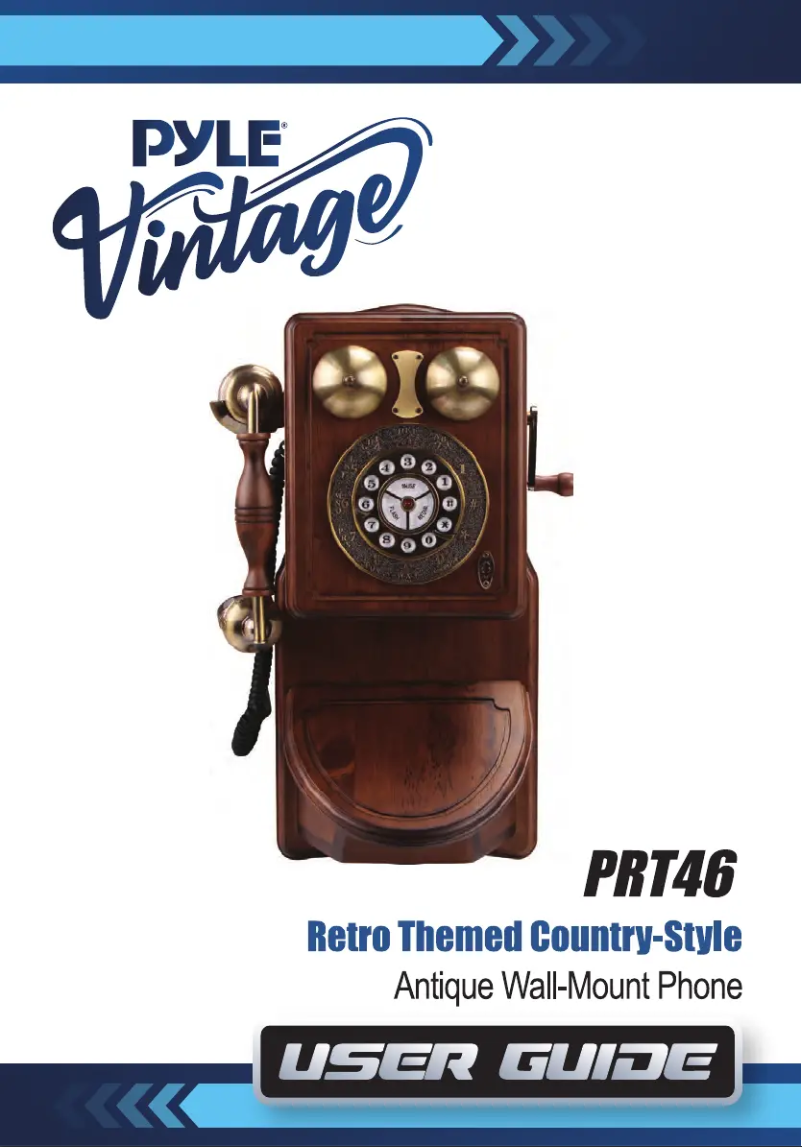 Page 1 de la notice Manuel utilisateur Pyle PRT46