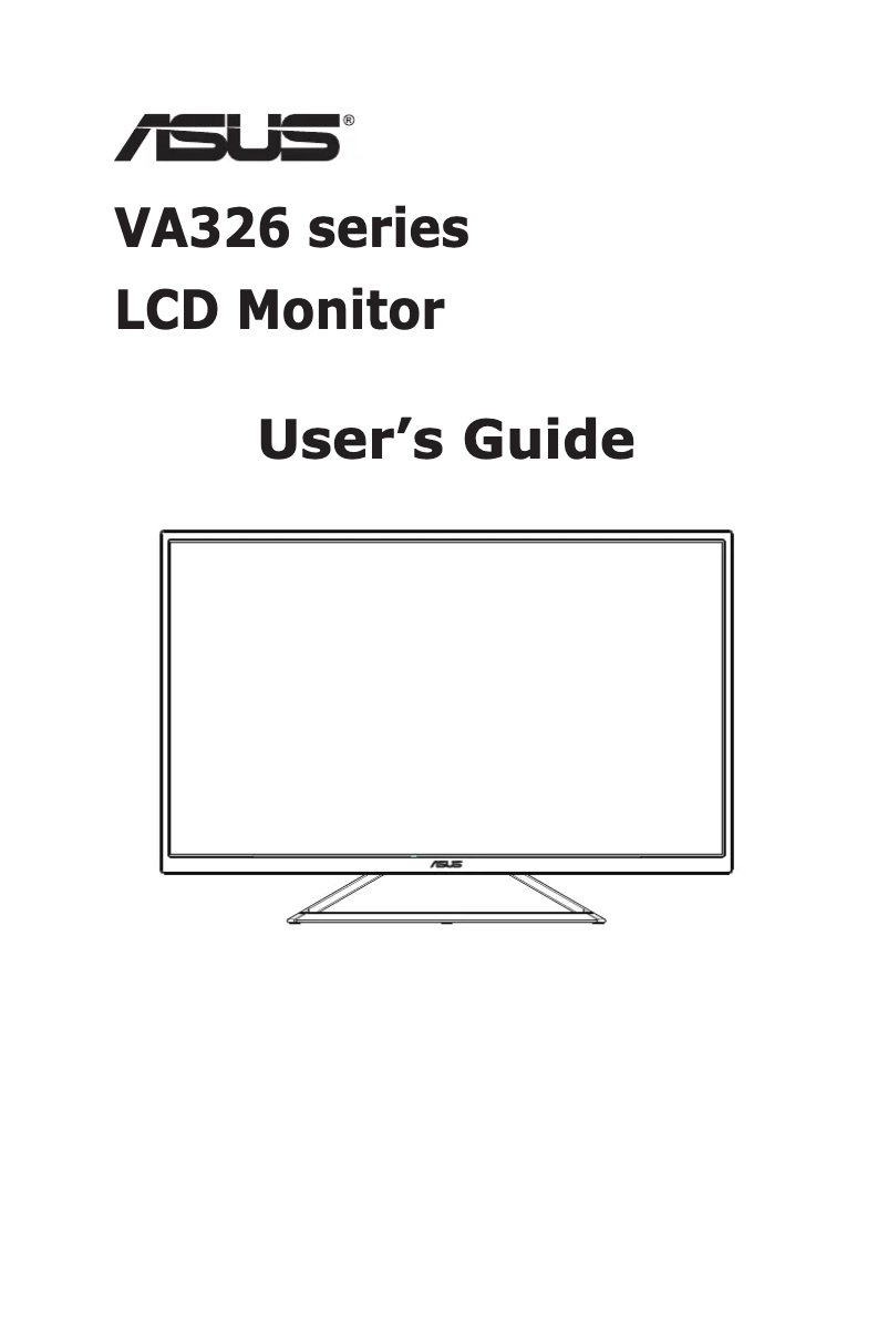 Page 1 de la notice Manuel utilisateur Asus VA326N-W