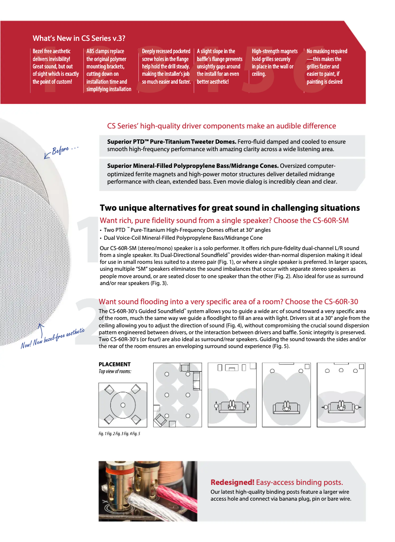 Page 1 de la notice Fiche technique Paradigm CS-160 v3