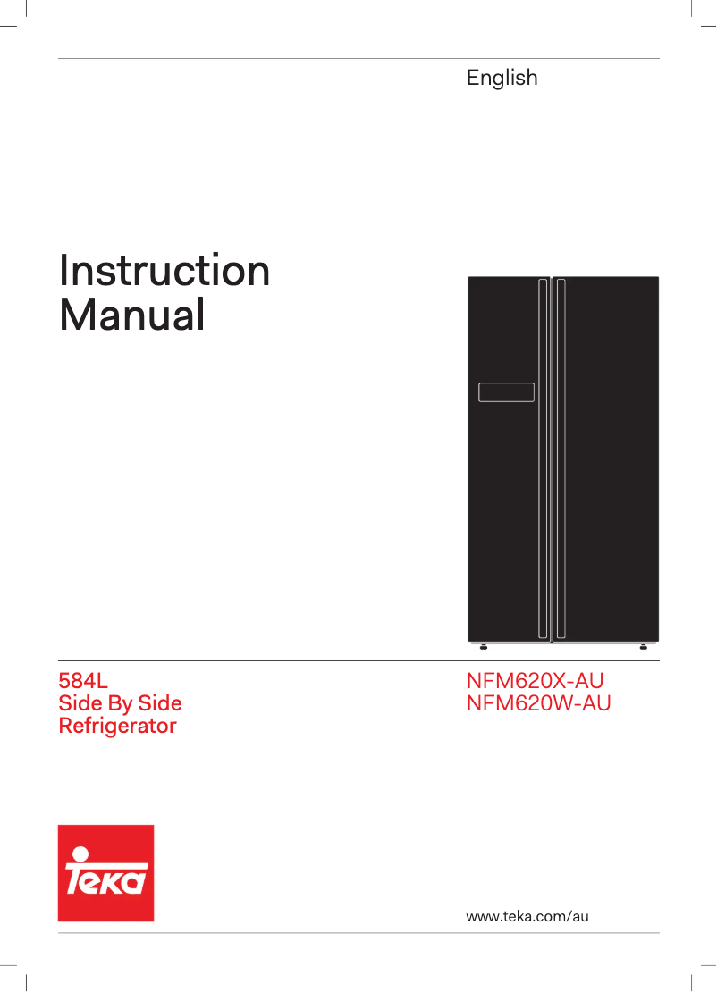 Page 1 of the manual User Manual Teka NFM620X