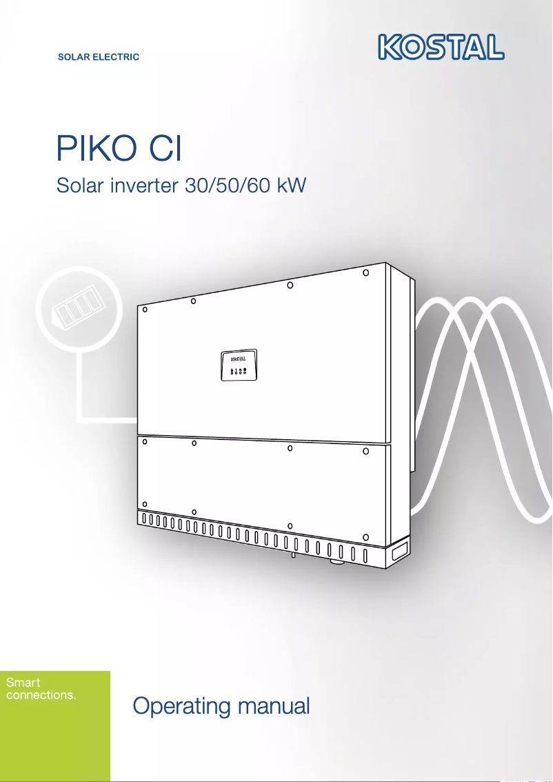 Page 1 de la notice Manuel utilisateur Kostal Piko CI 60