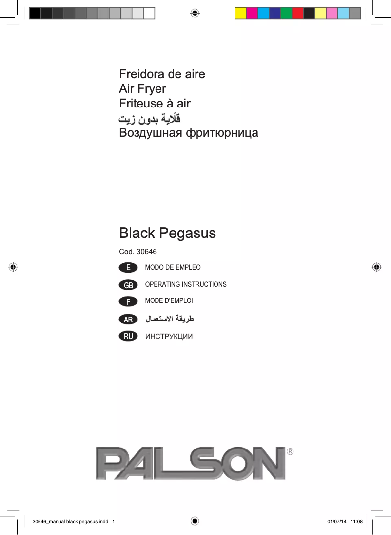 Page 1 de la notice Manuel utilisateur Palson Black Pegasus
