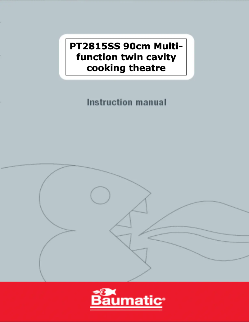 Page n°1 - Manuel utilisateur Baumatic PT2815SS