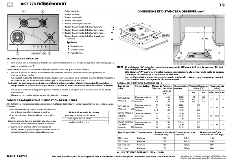 Image de la première page du manuel de l'appareil AKT778IXL