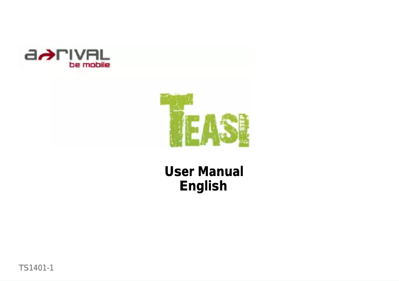 Page n°1 - Manuel utilisateur Teasi Step