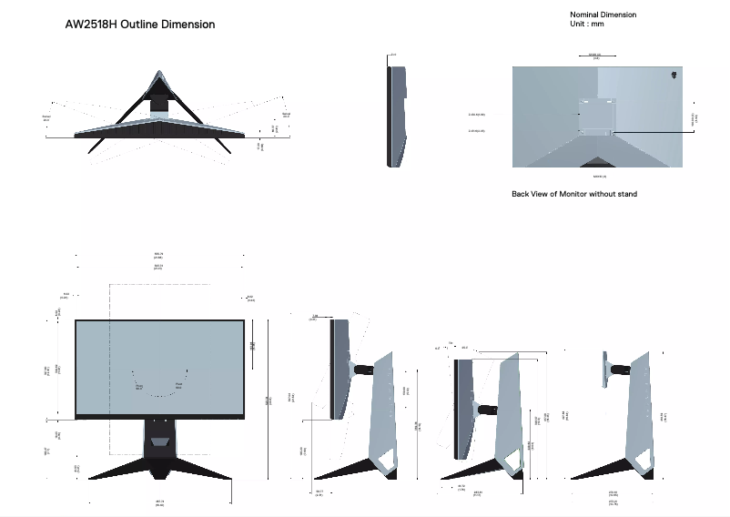 Page n°1 - Manuel utilisateur Alienware AW2518H