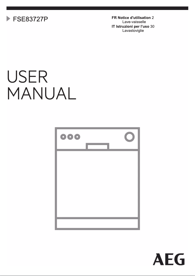 Page n°1 - Manuel utilisateur AEG FSE83727P