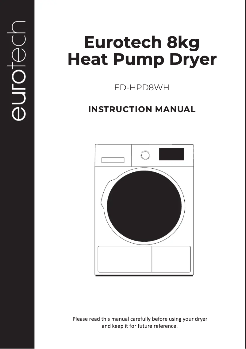 Page 1 de la notice Manuel utilisateur Eurotech ED-HPD8WH