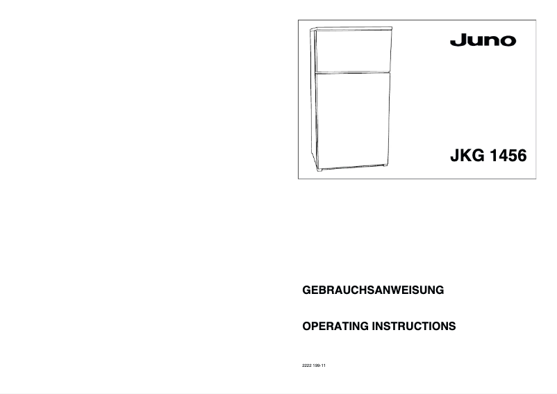 Page n°1 - Manuel utilisateur Juno JKG1456