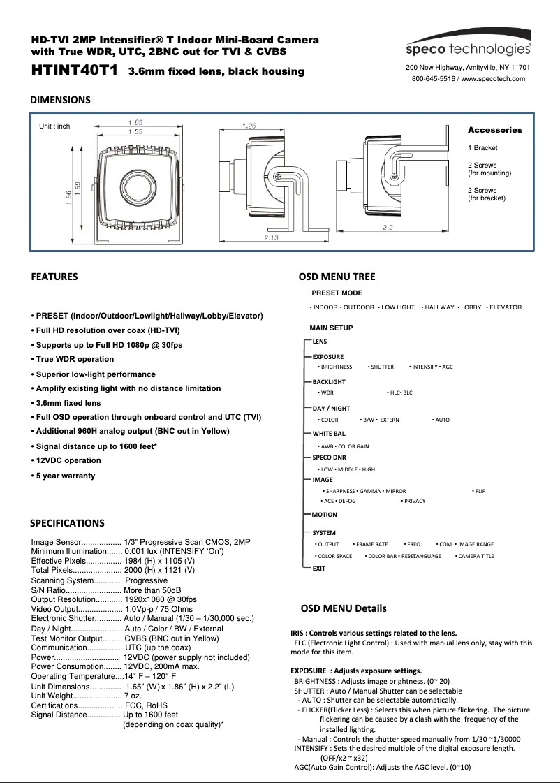 Imagen de la primera página del manual del dispositivo HTINT40T1