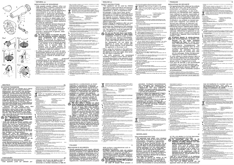 Image de la première page du manuel de l'appareil SH7097 Sense 2200