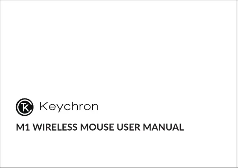Page 1 de la notice Manuel utilisateur Keychron M1 Wireless