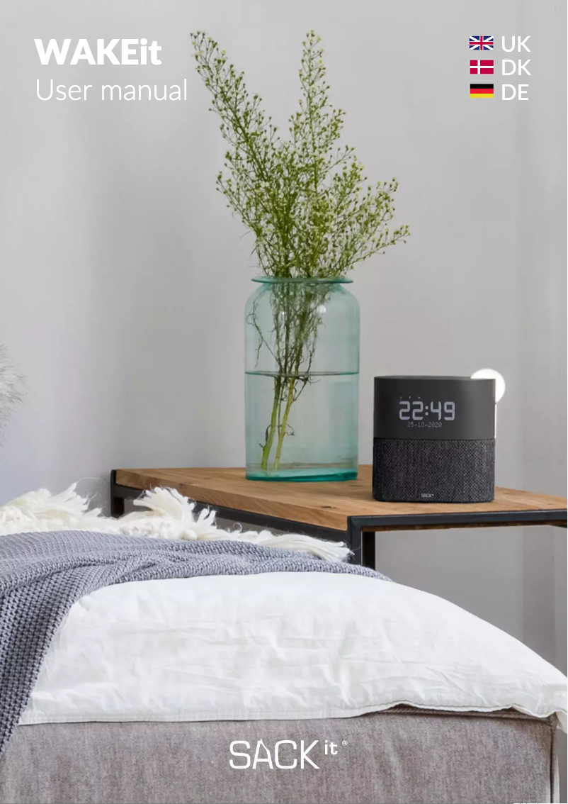 Page n°1 - Manuel utilisateur SACK it WAKEit