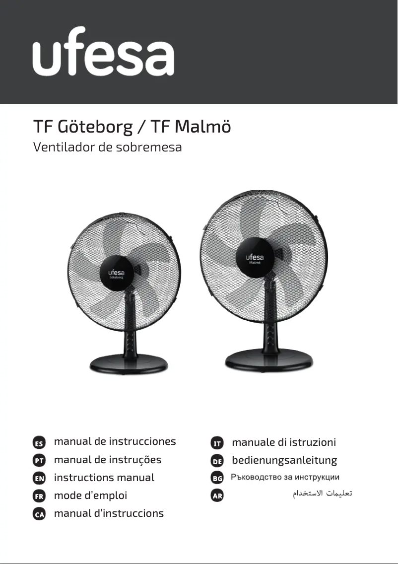 Page n°1 - Manuel utilisateur Ufesa Göteborg
