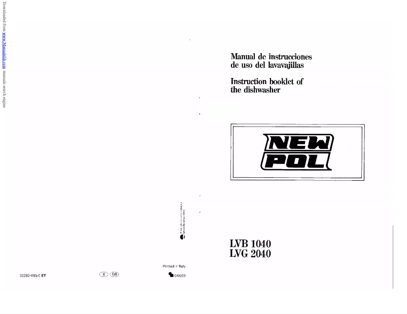 Page n°1 - Manuel utilisateur New Pol LVG 2040