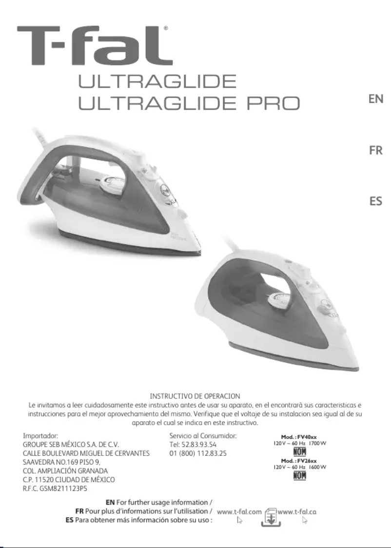 Image de la première page du manuel de l'appareil Ultraglide Pro FV2614X0