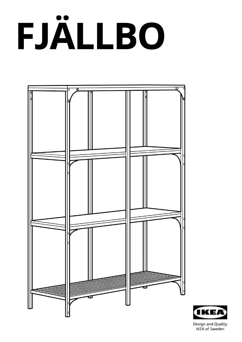 Page 1 de la notice Manuel utilisateur Ikea FJÄLLBO 103.392.94