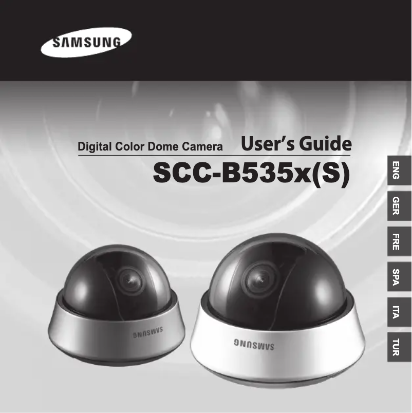 Page n°1 - Manuel utilisateur Samsung SCC-B5353P