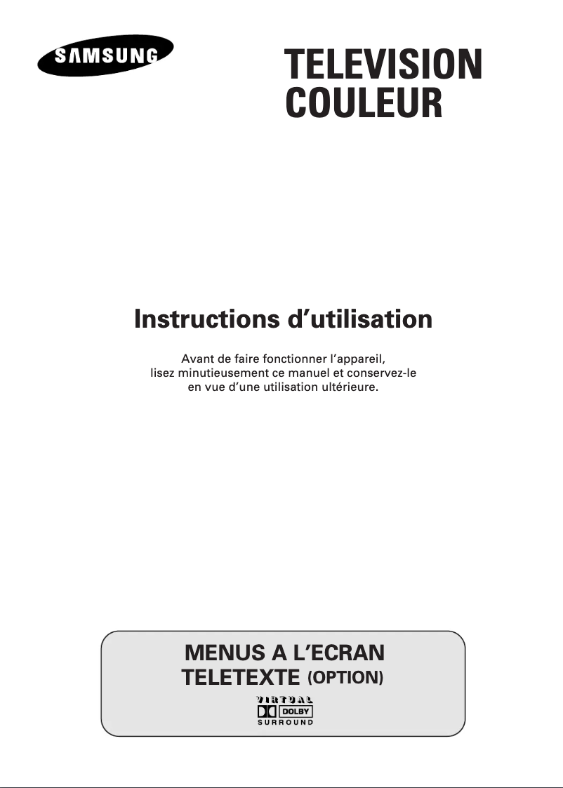 Page n°1 - Manuel utilisateur Samsung CW29A114N