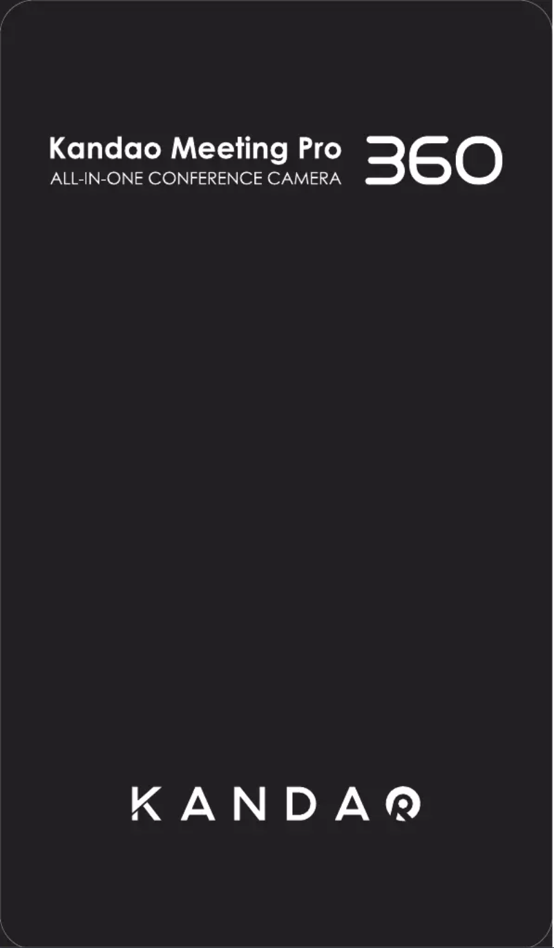 Page n°1 - Manuel utilisateur KanDao Meeting Pro 360