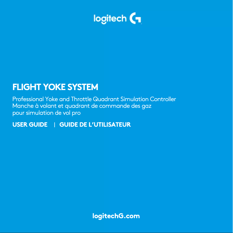 Página 1 del manual Manual de usuario Logitech Flight Yoke System