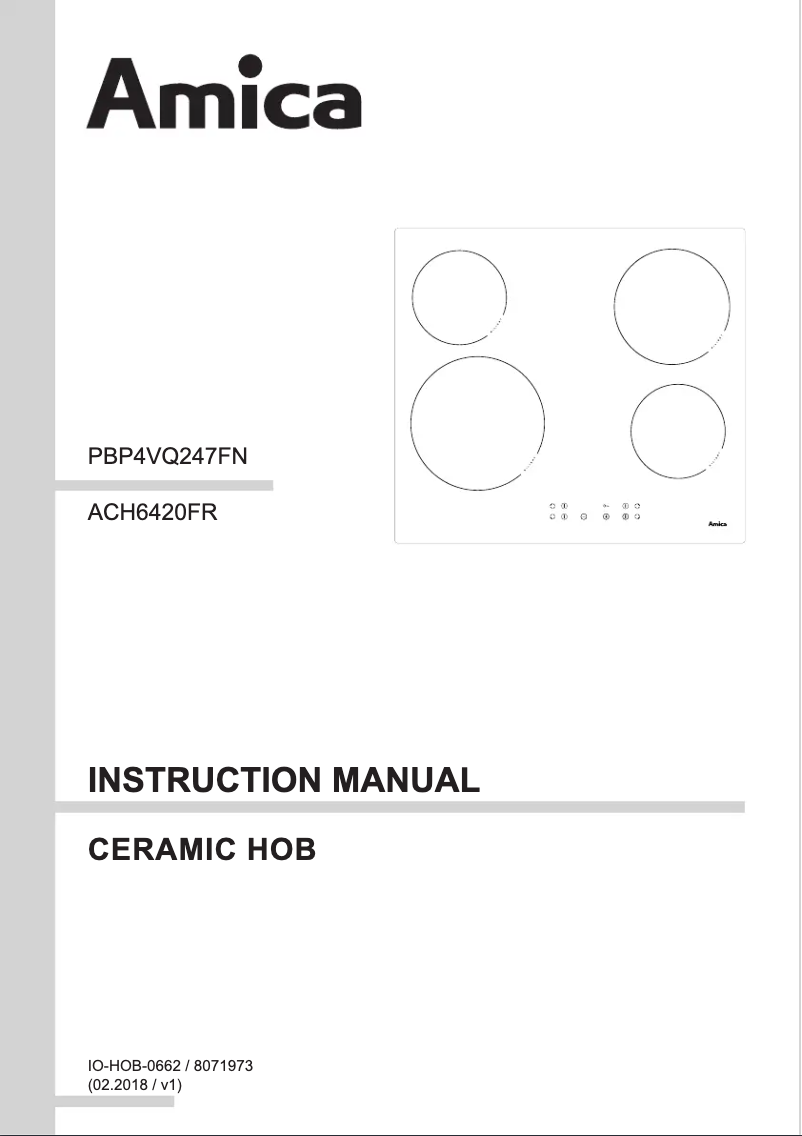 Image de la première page du manuel de l'appareil ACH6420FR