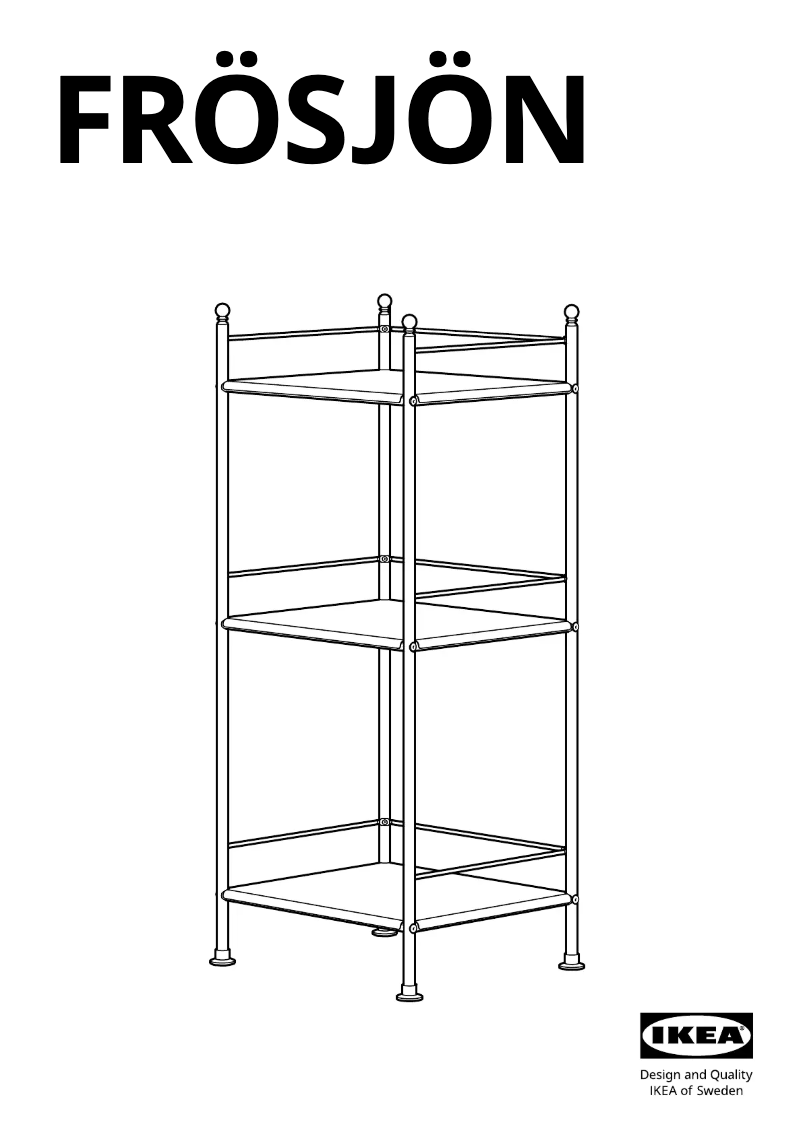 Página 1 del manual Manual de usuario Ikea FRÖSJÖN 905.749.18
