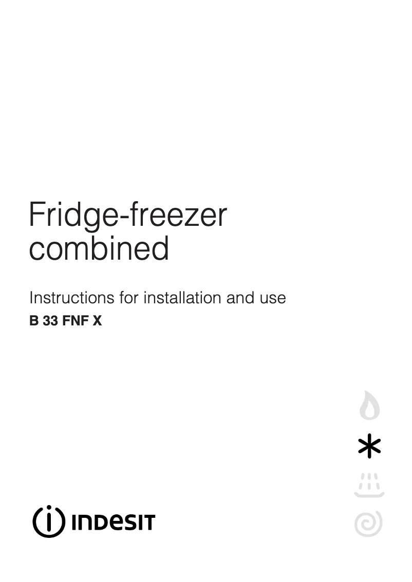 Page n°1 - Manuel utilisateur Indesit BE 16 FNF