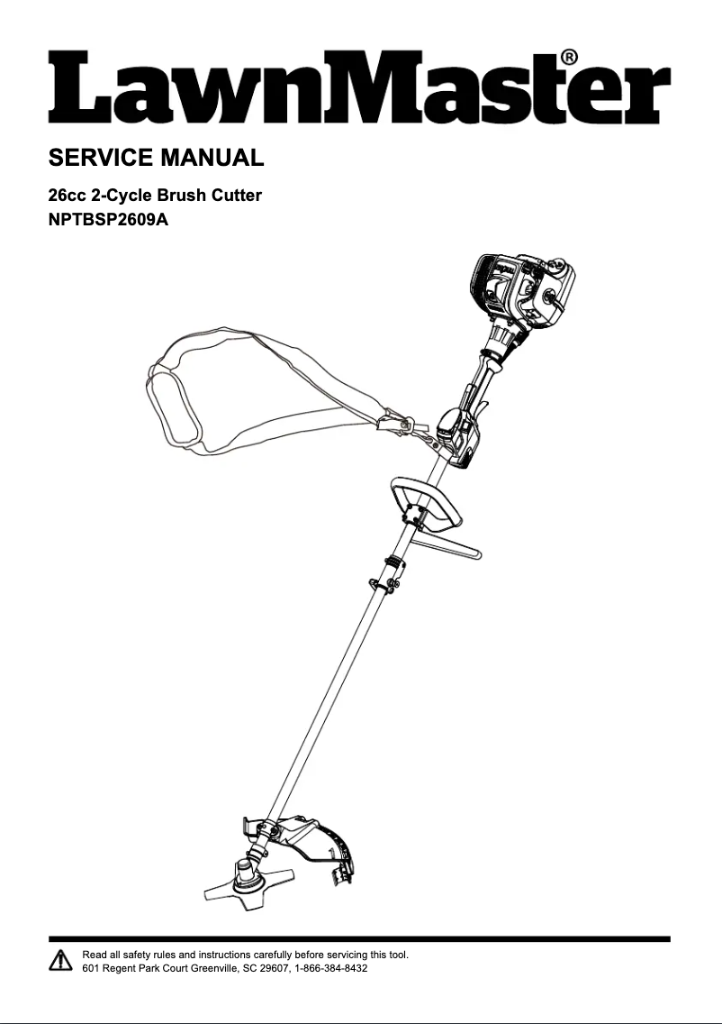 Image de la première page du manuel de l'appareil NPTBSP2609A