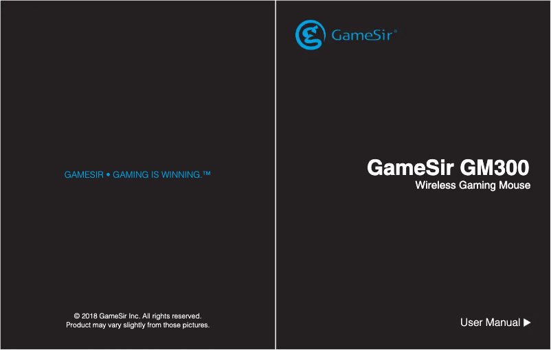 Page 1 de la notice Manuel utilisateur Gamesir GM300